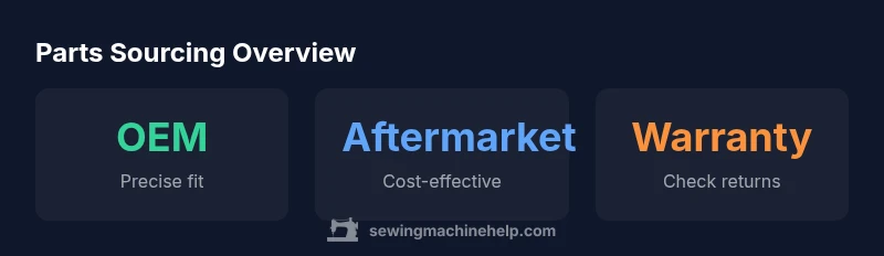 Infographic comparing OEM vs aftermarket replacement parts
