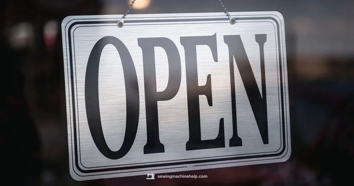 Open Now Nearby - Sewing Machine Help